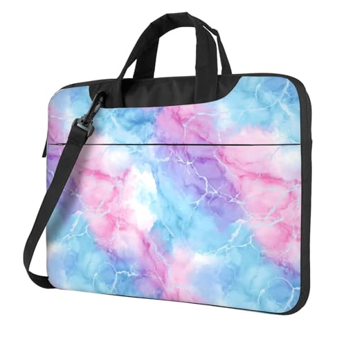 Housse ordinateur portable 15.6 pouces rose bleu sacoche pochette de protection marbre