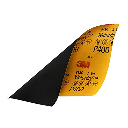 Image of 3M Wetordry Sandpaper, 32038, 400 Grit, 9 in x 11 in, 5 Sheets Per Pack