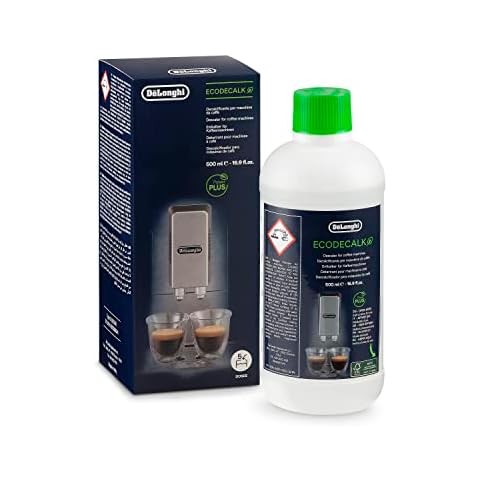 De'Longhi Original EcoDecalk DLSC 500 - Entkalker für Kaffeemaschinen & Kaffeevollautomaten, Universal Kalklöser für 5 Entkalkungsvorgänge, 500 ml, Weiß Cover