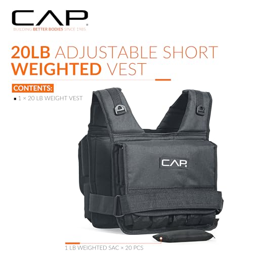 CAP Adjustable Weighted Vest 20–150 lbs for Strength Training, Running & Workouts, Weight Vest for Men & Women, Fitness Training Vest - Image 3