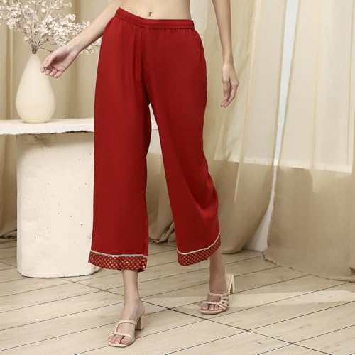 Image of BIBA Women's Straight Palazzo