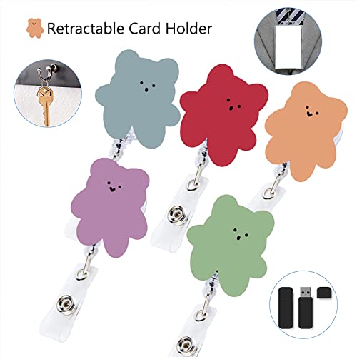 MoK 6 Pezzi Porta Badge Retrattile, Bobina Badge