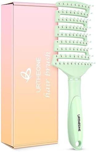 Natural Detangler Custom Logo Curly Curved Vented Detangling Hair Brush - Hair Brush And Vent - View #5