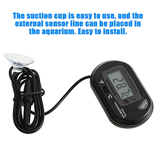 Anself Termômetro digital do aquário Sensor de tela LCD Controlador de termômetro de água do aquário