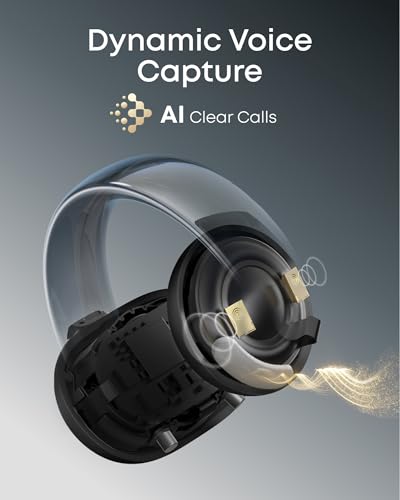 Image of Soundcore AeroClip by Anker, Open-Ear Earbuds, Clip-On Headphones, Adaptive Comfort, Clear Calls with 4 Mics and AI, Stable Fit, 12mm Drivers for Powerful Bass, Open-Ring Design