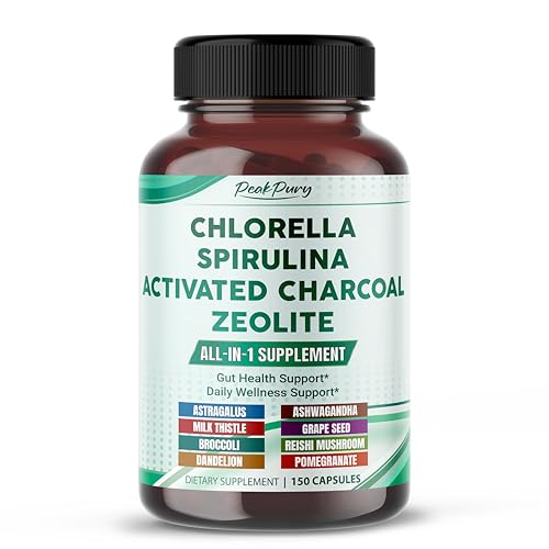 Ultra Detox Chlorella Spirulina Charcoal Zeolite 150 Caps