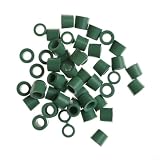 Kit di 50 guarnizioni O-Ring AC per auto, verde scuro, in gomma per la riparazione di condizionatori d'aria HVAC A/C, resistenti alle alte temperature e alla pressione, adatte a tubi collettori di