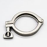 Klasse für kompatible Pharma-Klemmhülsen (1,5 bis 4) Stahl Sanitäranwendungen – Ss304 polierte Lebensmittelklee Edelstahl Tri-Klemme mit Schlauch-Set (25,4–119 mm Außendurchmesser) (6,3 cm)