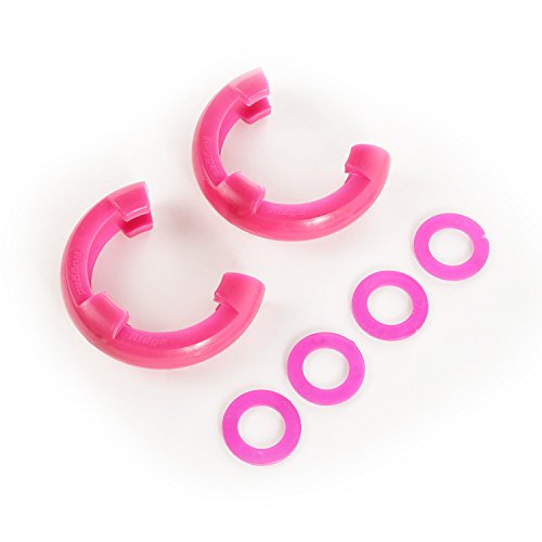 Rugged Ridge | D-Ring Shackle Isolator Kit, Pink Pair, 3/4 inch | 11235.34