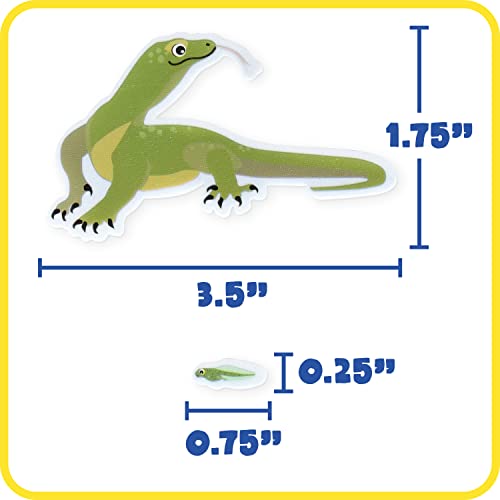 Ready 2 Learn Foam Stickers - Reptiles & Amphibians - Pack of 184 - Kids Self-Adhesive Stickers - 3D Snake Stickers for Laptops, Party Favors, Crafts - Thumbnail 4