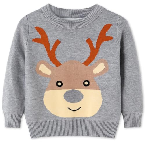 Image of Remimi Kids Christmas Sweater for Toddler Girls Boys Holiday Pullover Top