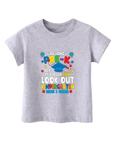 Image of Kindergarten Shirt for Girls Boys Kids Toddler First Day of School Shirts Back to School in My Kindergarten Era Tshirt 2T-7Y