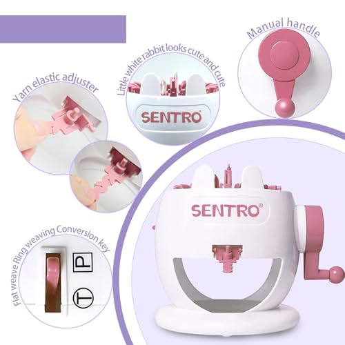 Image of SENTRO Knitting Machine 22 Needles,Smart Circular Crochet Machine