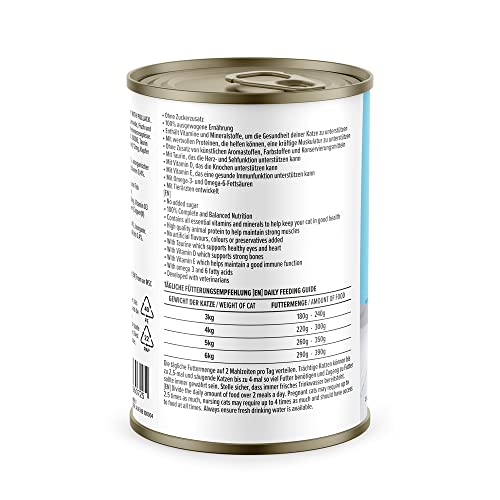 by Amazon Katzen Nassfutter Häppchen, Seelachs in Sauce, 415g, 1er-Pack