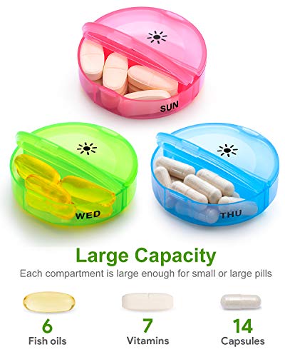 Monthly Pill Organizer 2 Times A Day, Barhon Extra Large Month Medicine Organizer, Daily Pill Box Organizer 28 Days For Vitamin Fish Oil Supplements (Rainbow) #TOP1