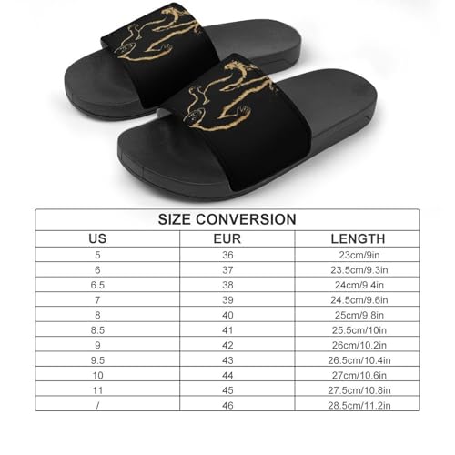 Bigfoot Sasquatch Golden Shower Slippers for Women Men Casual Non-Slip Slide Sandals Beach Bathroom Shoes2