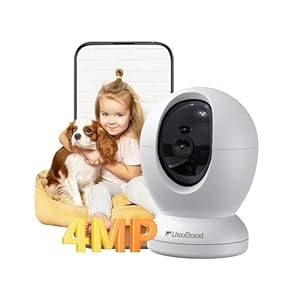 usogood 2.5K Indoor Camera for Home Security, 360°Pet Camera Indoor with Phone App,Support 5G/2.4Ghz Wifi,Dog Camera with Speaker, Auto Motion Tracking Detection,2-Way Audio,Works with Alexa,Best Gift