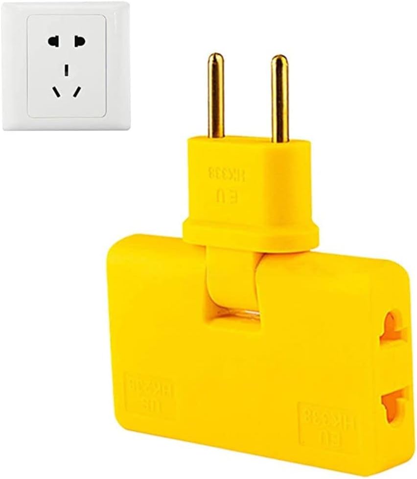 Karomouj KMA536 3 in 1 Rotatable Socket Converter | Power Plug Adapter with Foldable | Extension Travel Converter Socket | Portable Charging Sockets for,Travel,Home,Office (Multicolor Pack of 1)