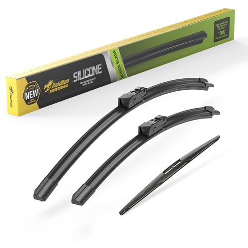 Image of Raidbee Silicone Windshield Wiper blades 3 pack Replacement for SUBARU Outback 2025 2024 2023 2022 2021 2020 All-Season Silicone Windshield Wipers 26 inch 18 inch 16 inch
