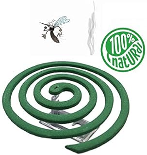 Mosquito Citronella Coils- Outdoor Use- Each Coil Could Last for 5-7hours - 1 Pack Contains 8 coils & 1 Coil Stand