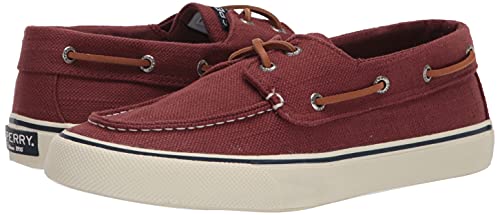 Image of Sperry Men's Bahama II Boat Shoe, RED Linen, 12