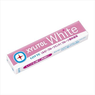 ロッテ キシリトール ホワイト ルビーフルーツミント味 14粒×20個入5BOX