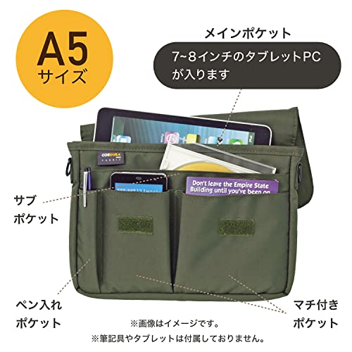 LIHIT LAB Carrying Pouch (Laptop Sleeve), 6.7 x 9.4 Inches, Olive (A7575-22) - image 5