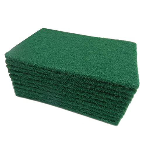 Healvian 10 Pezzi paglietta verde spugne abrasive spugnetta per lavare i piatti spugna per la pulizia spugna lavapiatti spugnetta abrasiva riutilizzabile spugnetta abrasiva resistente Green