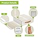 Aokeyee Foldable Bed Sheet Organizers and Storage - 4 Pack(Queen or King Size) Sheet Set Organizer for Bed Sheets,Pillowcases,Linen Closet Organizer for Bedding Clothes Towels(lvory)