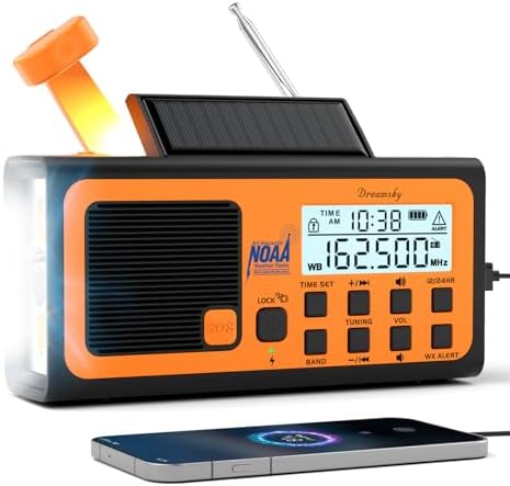 DreamSky Emergency Radio NOAA Weather Alert with Hand Crank | Rad...