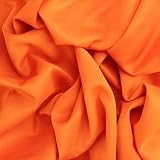 ALMACENES CASA ANGEL Tejido Neopreno O Scuba Opaco, SOSTENIDO, con Cuerpo, Muy Suave Y con CIERTA Elasticidad Gracias AL Porcentaje DE Spandex con 150cm DE Ancho por Metros (Naranja, 1 Metro)