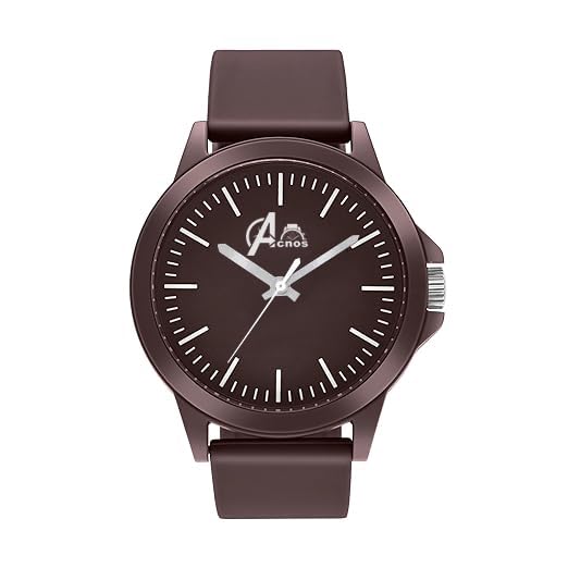 Acnos Brown Colour Analog Unisex Adult Watch for Men Women Watch Boys (B0D76YP4FX) Amazon Price History, Amazon Price Tracker