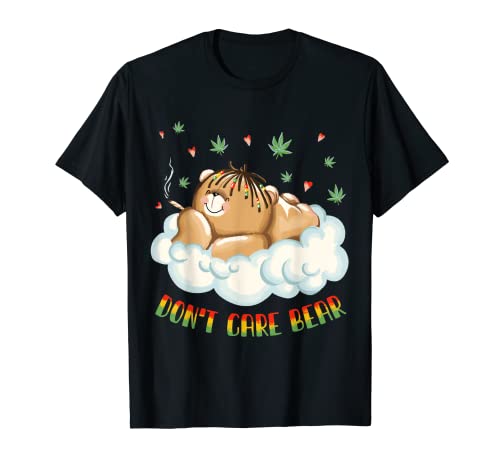 Weed Don't Care Bear Marihuana Cannabis THC Camiseta