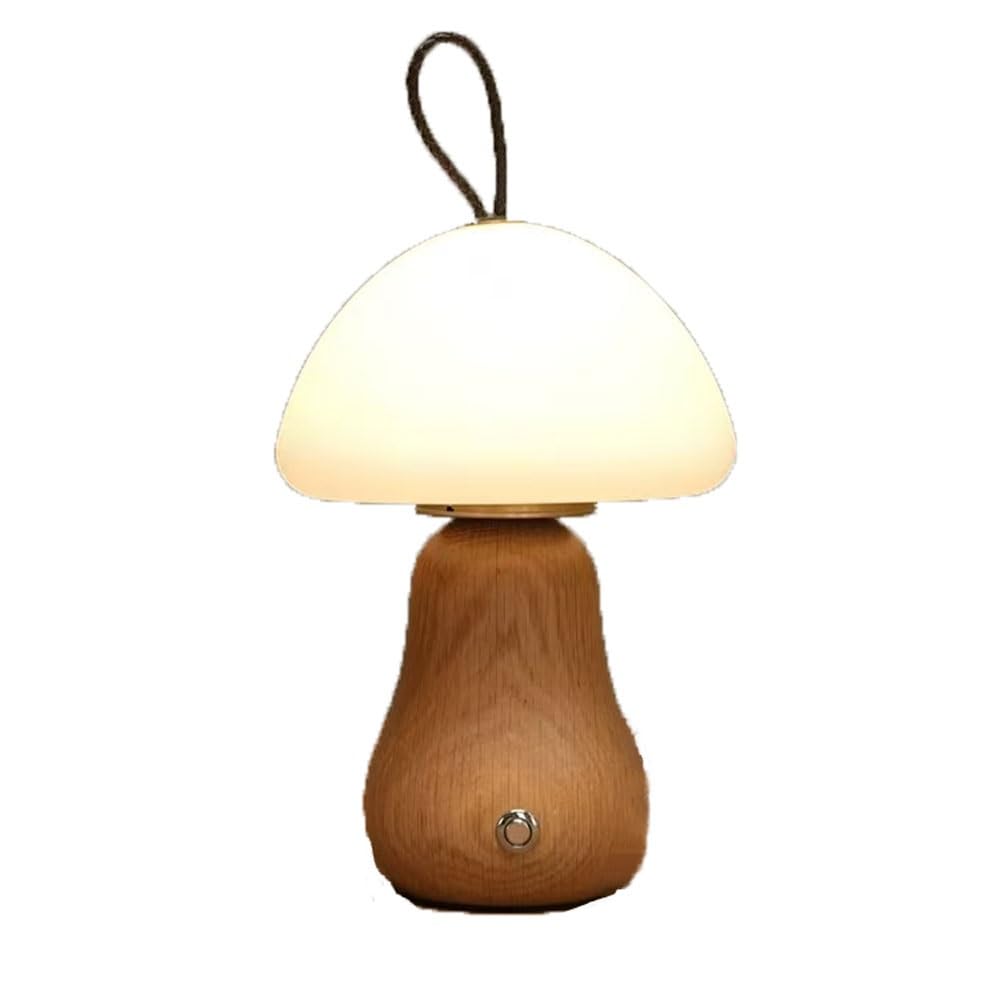 zhangrui1888 Bedside Lamp Mushroom Table Lamp Bedroom Bedside Camping Night Light Decorative Atmosphere Sleep Bedroom Lamps