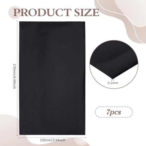 BENECREAT 7 Sheets LED Light Blocking Stickers, 6.7x3.9 Inch Black Adhensive Light Filters, Light Dimming Sheets, Blackout Light Stickers for Electronics, Alarm Clock, Radio, Cable Box, Monitor