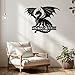 Custom Metal Dragon Wall Decor, Personalized Dragons Metal Signs,Custom Dragon Metal Sign with Family Name，Handmade Dragon Wall Art for Home, Dragon Gifts (Style A)