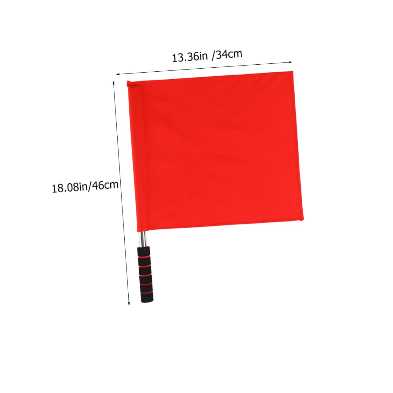 GOOHOCHY 3pcs Soccer Referee Flags Handheld Signal Flags for Sports Racing Conducting Flag