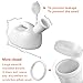 Urinals for Men 2000 ml/66 oz Portable Male Urinal Urine Collection Container for Adults/Large Plastic Pee Holder for Hospital Incontinence Elderly Travel Driving Camping (White)