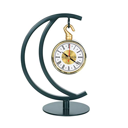 relógio Creative Algarismos romanos Relógio de mesa de um lado Decoração de cabeceira de quarto Reló