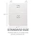 Samsill 8.5 x 11 Inch Recipe Card Page Protectors, 25 Count - 2 Pocket Side Loading Sheets for 3 Ring Binders, 4 x 6 Pocket Sleeves