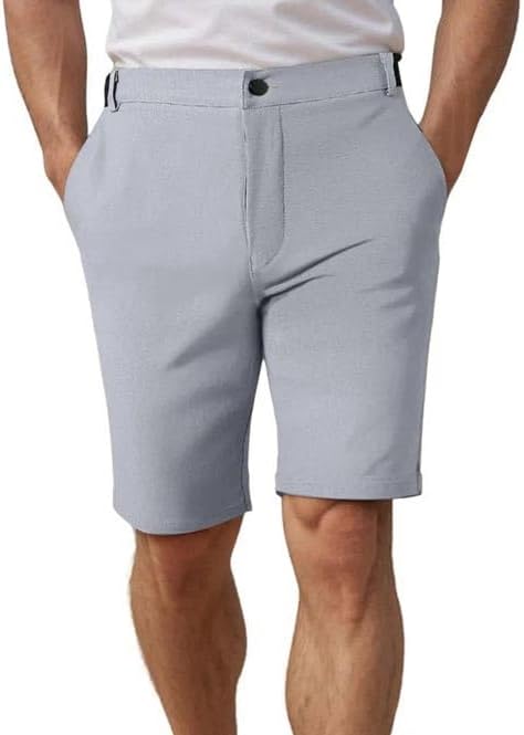 Men's Suit Shorts Solid Color Business Casual Pockets Summer Daily Wear Shorts