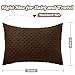 Entisn Toddler Pillowcase 13 x 18 Inch, 2 Pack Minky Dot Toddler Pillow Covers with Zipper Closure, Soft Fleece Pillow Shams for Nursery, Girls, Boys (Chocolate Brown)