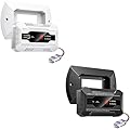 Nuleto RV Dual LP/CO Alarm?RV Carbon Monoxide & Propane Gas Detector with Separate LED Indicator Light, Early Warning to Ensure RV Camping Safety Travel (with 1 Bracket), Black&White