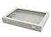 Wudygirl Velvet Jewelry Organizer Empty Jewelry Tray Organizer Jewelry Box Storage Case Display Necklaces Earring Stackable Tray Containers Clear Lid (DIY Box)