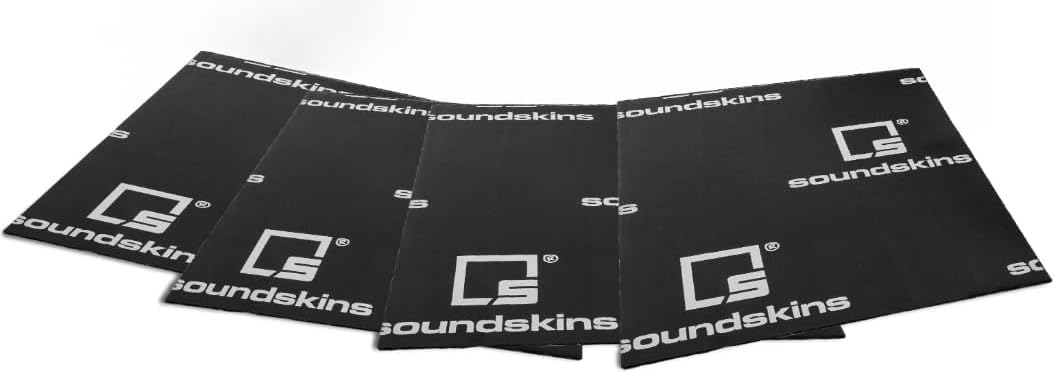 SoundSkins SSK-SSPROSK Car Sound Deadening Material - 180mil/4.5mm Triple Layer - 3.4 sqft. - Reduce Vibrations, Insulate Heat, and Minimize Resonance