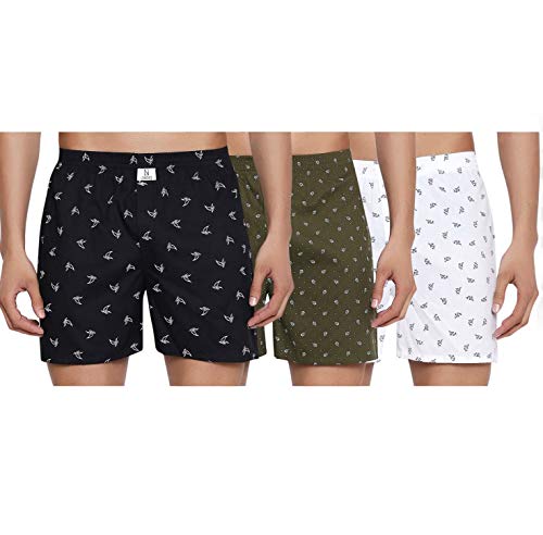 Image of Longies Men's Cotton Printed Regular Boxer Shorts