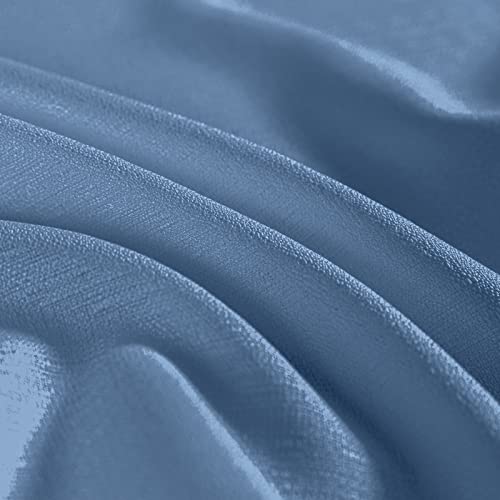 Jinchan Kitchen Curtains For Bathroom Semi Sheer Short Curtains For Small Window Casual Weave Cafe Curtains W36 X L36 Length Rv Half Window Treatments Tier Curtains 2 Panels Blue #TOP2