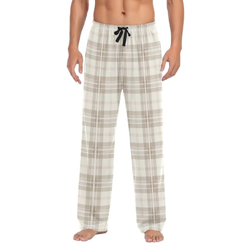 GuoChe Soft Pajama Pants For Men Men Pjs Pants with pockets for Spring Sweatpants Small