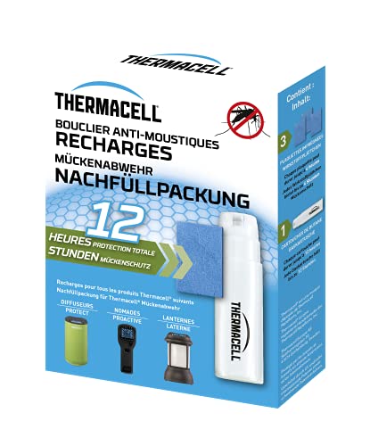 THERMACELL THRECHARG12 Recharges 12h pour Bouclier Anti-Moustiques Cover