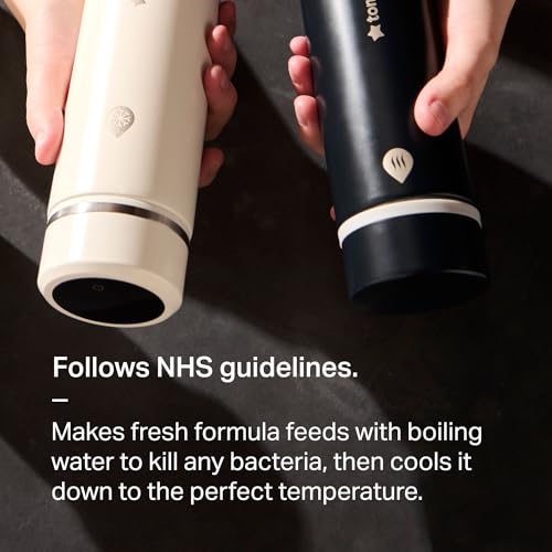 Tommee Tippee PrepGo Formula Feed Maker Set, Portable Hot and Cool Flasks with LED Digital Temperature Display, Travel Friendly Bottle Preparation in 2 Minutes